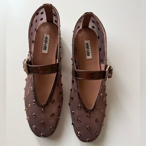 Bibi Lou Naila Mesh Bronze Flats